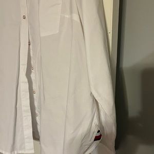 Tommy Hilfiger button down white cotton shirt.